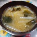 ジョンリークッカー's cooksnap of when they made 残った鍋の具材deごま味噌スープ.