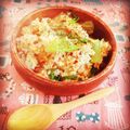 komugiko4's cooksnap of when they made ドライトマトとバジルの☆レタスチャーハン.