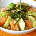 kaiselim's cooksnap of when they made サーモン&アボカド→丼にいかが？.