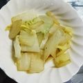 クックUL8OCM☆'s cooksnap of when they made レンジとめんつゆだけ！簡単白菜おひたし.