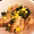 よめchan's cooksnap of when they made とりとブロッコリーの塩炒め.