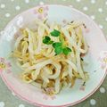 ＊れいぴん＊'s cooksnap of when they made 娘へ。レンジで簡単☆もやしナムル.