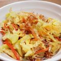natsu555's cooksnap of when they made キャベツとにんじんのチャンプルー.
