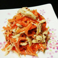 ないちゃーママ's cooksnap of when they made 簡単♪ 笹身と人参のハニーマスタード和え.