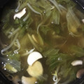 ☆にゃん＆りの☆'s cooksnap of when they made 簡単！もやしレタス エリンギの中華スープ.