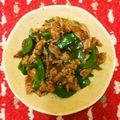 ウッウー's cooksnap of when they made 牛肉とピーマンのオイスターソース炒め.
