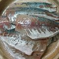 wasabi-m's cooksnap of when they made ｷﾚｲに剥ける、あじの皮引き！.