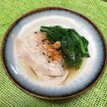 UＳＨＩＭＩ's cooksnap of when they made ニラと豚ロースのおひたし.