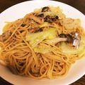 チョコ＆マロン's cooksnap of when they made わさびがきいたオイルサーディンスパゲティ.