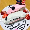 やこやここ's cooksnap of when they made コッペパンでお見事！！新幹線連結ケーキ♡.