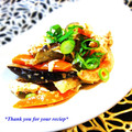 keiO3's cooksnap of when they made 茄子とささみのごま和え.