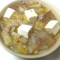 タロイモ29's cooksnap of when they made めんつゆで♪挽き肉で白菜と豆腐の肉豆腐♡.