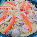 まいこんぐ＊'s cooksnap of when they made フライパンで20分！パスタでパエリア☆.
