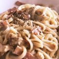 クックLZ7E8G☆'s cooksnap of when they made カルボナーラうどん.