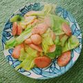 クックEV6M3E☆'s cooksnap of when they made キャベツと魚肉ソーセージのシンプル炒め.