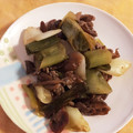ちぃ−ち−chan's cooksnap of when they made 牛肉となめこの炒めもの.