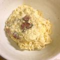 miyoshi8's cooksnap of when they made ✿簡単アレンジ✿塩カルボナーラーメン.