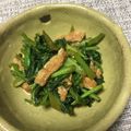 探偵けい所長's cooksnap of when they made 甘くない！かぶの葉と油揚げの炒め.
