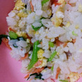 にょろもん's cooksnap of when they made 簡単☆鮭と小松菜のまぜごはん.