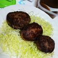 よぉぎゅると's cooksnap of when they made ハンバーグステーキ★おろし玉ねぎソース.