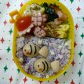 みかぱちこ's cooksnap of when they made うずら卵で✿おさかなちゃん✿キャラ弁.