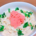 ゆうこあっとえす's cooksnap of when they made たらこクリームうどん.