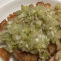 makosaka's cooksnap of when they made 鶏もも肉のWネギソースがけ！！.