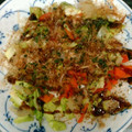 なりっちょ☆'s cooksnap of when they made 残りご飯でお好み焼き風.