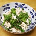 ぽりぽり拓庵's cooksnap of when they made 美味しい！菜の花とささみのゴマドレサラダ.