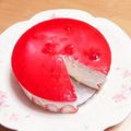 みゆいち1225's cooksnap of when they made ジャムで簡単♪春色レアチーズケーキ.
