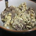 きのこさや's cooksnap of when they made めんつゆで簡単☆肉豆腐の卵とじ☆.