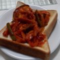 さーパパ's cooksnap of when they made 【簡単】トーストでナポリタン？ナポリパン.