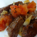 liniro111's cooksnap of when they made 簡単中華☆牛サーロインとトマト黒酢炒め.