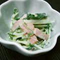 もりはん's cooksnap of when they made ❁水菜ベーコンマヨ合え❁.
