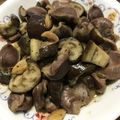 まどかんた's cooksnap of when they made 砂肝と茄子のアヒージョ風♪.