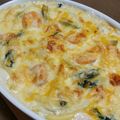 junkoriane's cooksnap of when they made 愛を込めて海老グラタン.