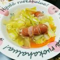 穂積U・×・U's cooksnap of when they made キャベツ沢山ポトフ風スープ♡.