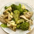cheesedog's cooksnap of when they made 鶏肉とエリンギとブロッコリーの炒め物.