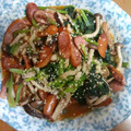 yukky0328's cooksnap of when they made 小松菜ときのこの炒め煮.