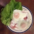 ミンャラホ's cooksnap of when they made 昔ながらのシンプルハムエッグ.