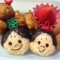 はまぢママ's cooksnap of when they made 幼稚園 キャラ弁♡ひなまつり おにぎり.
