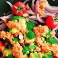 クックQ1UMSY☆'s cooksnap of when they made 紫玉葱のピクルス活用♪サラダくるみプラス.