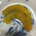 やっぱり腹八分目's cooksnap of when they made お弁当！レンジで簡単☆仕切かぼちゃ.