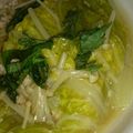 ぽにょろん's cooksnap of when they made 鳥ひき肉の白菜ミルフィーユきのこあんかけ.