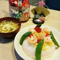 chiko87's cooksnap of when they made ひな祭り簡単三色ちらし寿司ケーキ＊.