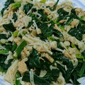 maakii28's cooksnap of when they made ほうれん草えのきシーチキン和え.