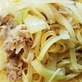 マム's cooksnap of when they made パパッと簡単♪豚肉と玉ねぎの和風パスタ.