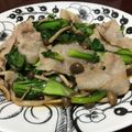 ＊ちぇぶ＊'s cooksnap of when they made 小松菜と豚肉の煮浸し.