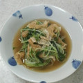 サーフブレイド's cooksnap of when they made 水菜と油揚げの煮浸し.