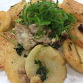 クックHEDQSC☆'s cooksnap of when they made 豚こまと山芋・豆苗の麺つゆマヨ炒め.